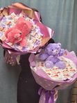 Букет с игрушкой и рафаэлло, от 2400