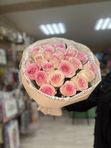 Розовые розы 21 шт