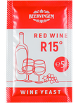 Винные дрожжи Beervingem "Red Wine R15", 5 г (на 25 л)