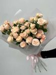 Букет пионовидных кустовых роз, 11 шт.