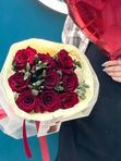 Букет эквадорских роз и шар сердце