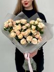 Букет пионовидных кустовых роз, 11 шт.
