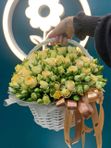 Корзина кустовых роз