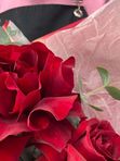 Букет французских роз с эвкалиптом