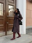 Куртка зимняя в длине макси