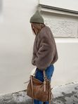 Бомбер из эко соболя