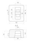 Замок навесной ЗН-404-90 мм (Нора-М)