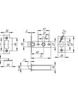 Защелка врезная PLASTP12-45-25 WH белый Fuaro