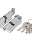Цилиндровый механизм (AZ102/100) AZ1002Knob100 (40+10+50) CP хром (Аякс)