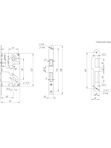Корпус замка METLS25-50 BL черный (Аякс)