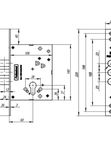 Корпус врезного замка MDV25/C-60.00.3R16 (Фуаро)