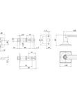 Ручка защелка DK710/BL черный (Пунто)