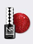 NR-430 Femme fatale гель-лак, Мерцающий красный циркон (10 мл)