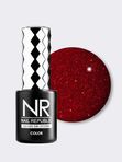 NR-432 Perfect red гель-лак, Мерцающий алый рубин (10 мл)