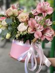 Alstroemeria and Eustoma in the box