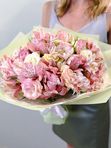 A mix of eustoma and alstroemeria