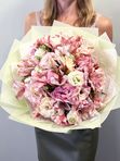 A mix of eustoma and alstroemeria