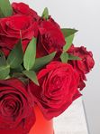 20 red roses in a box