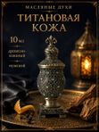 Масляные духи мужские Титановая кожа , стойкие, древесно-кожаный аромат, 10 мл