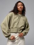 Hanorac Jordan Flight Fleece Cropped Satin-Lined