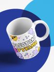 Кружка с принтом приколом "Работаю Сутками"