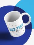 Кружка с принтом "Без тебя, как без чая"