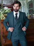 МУЖСКОЙ КОСТЮМ ТРОЙКА ЗЕЛЕНЫЙ MATIAS