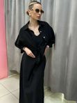 Комплект-двойка с платьем макси и свободной рубашкой