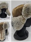 Ушанка квадратный козырёк комби эконорка+экочб