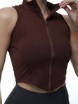 Топ жилет Flair fit, коричневый