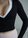 Лонгслив Wrap Easy, черный