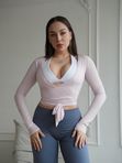 Лонгслив Wrap Easy, розовый