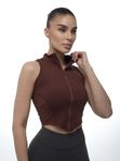 Топ жилет Flair fit, коричневый