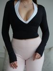 Лонгслив Wrap Easy, черный