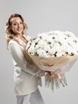 Букет из 25 кустовых хризантем Алтай