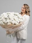Букет из 25 кустовых хризантем Алтай
