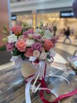 Букет в шляпной коробке
