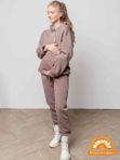 Спортивный костюм утепленный "Всеслава" какао для беременных и кормящих