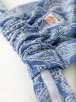 Май-слинг для новорожденных Пейсли с подголовником , деним