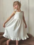 Муслиновый сарафан на завязках
