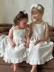 Муслиновый сарафан на завязках