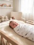 Муслиновая пеленка для новорожденного