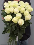 Букет из 25 белых роз (80-90 см)