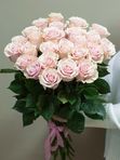 Букет из 25 нежно-розовых роз (Эквадор, 80-90 см)