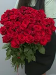 Букет из 51 красной розы (80-90 см)