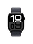 Apple Watch Series 10 42mm Jet Black Aluminum Case with Sport Loop, Ink