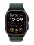 Apple Watch Ultra 2 (2024) 49mm Black Titanium Case with Dark Green Alpine Loop M