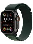 Apple Watch Ultra 2 (2024) 49mm Black Titanium Case with Dark Green Alpine Loop S