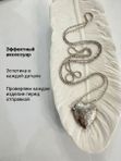 Подвеска на шею длинная кулон открывающийся в виде сердца