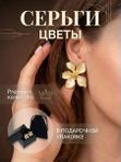 Серьги авторский дизайн: эмаль, кристаллы, медицинская сталь